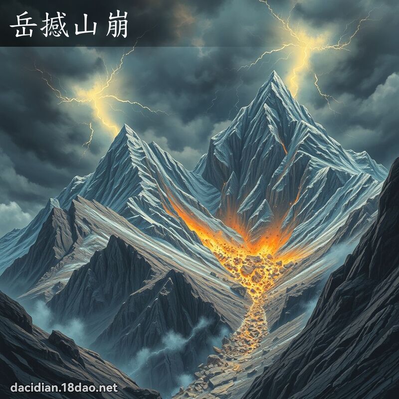 岳撼山崩 - 國語大辭典配圖