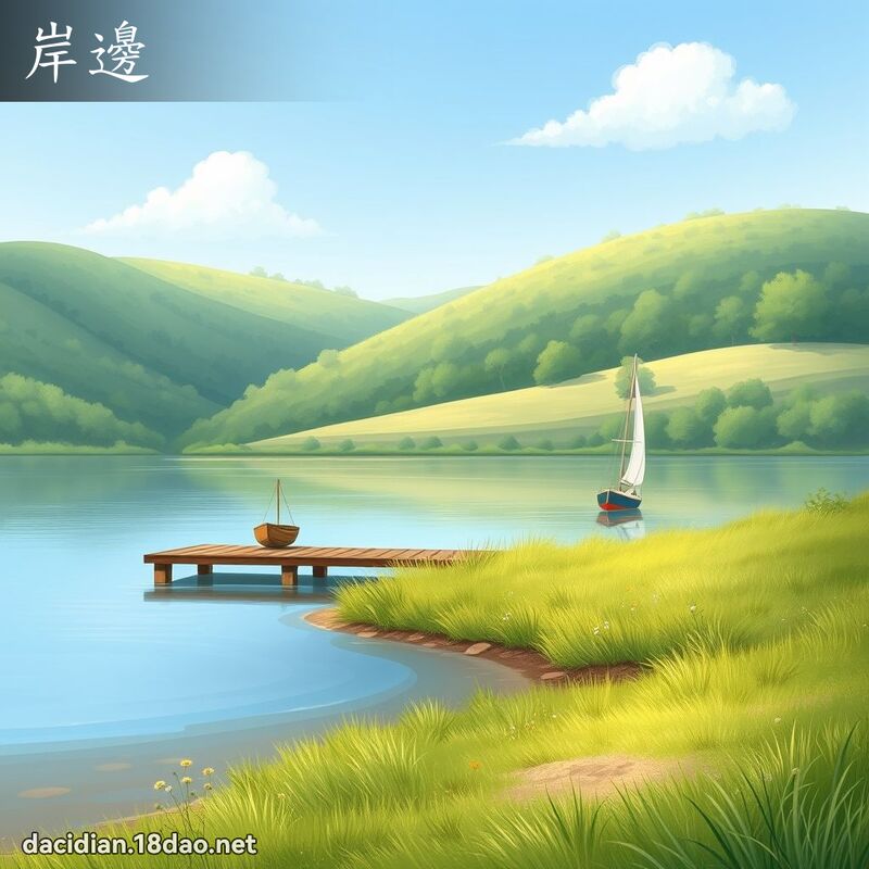 岸邊 - 國語大辭典配圖