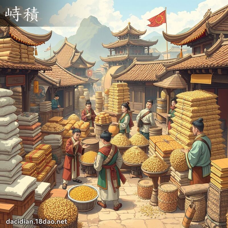 峙積 - 國語大辭典配圖