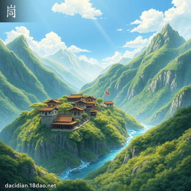 峝 - 國語大辭典配圖