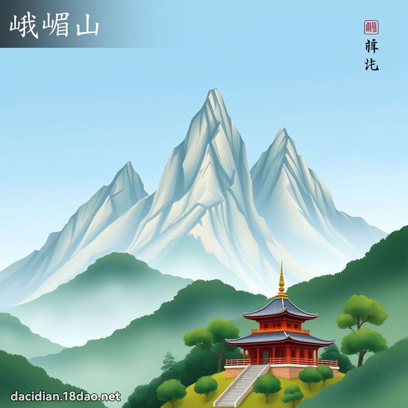 峨嵋山 - 國語大辭典配圖