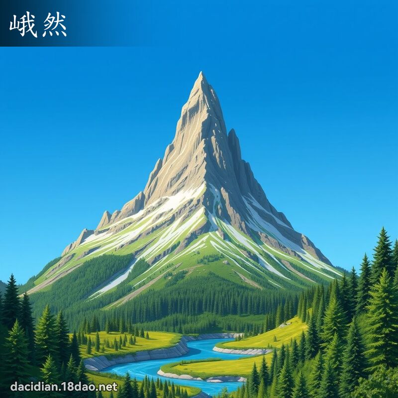 峨然 - 國語大辭典配圖
