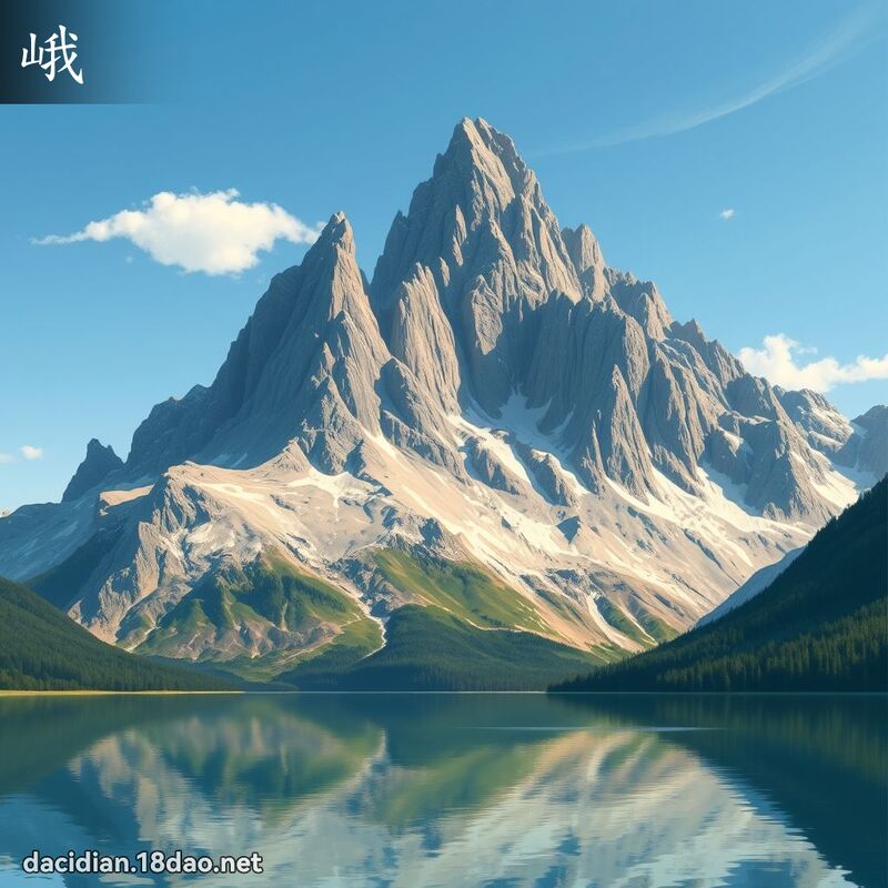 峨 - 國語大辭典配圖