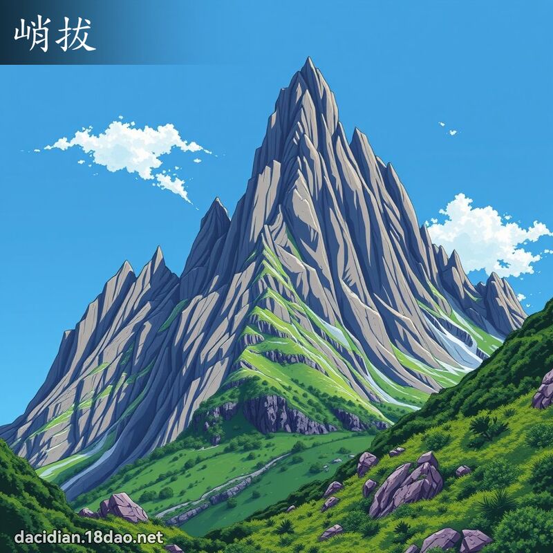 峭拔 - 国语大辞典配图