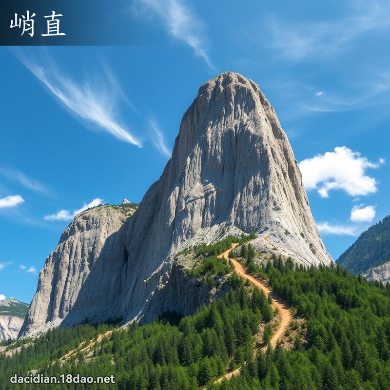 峭直 - 国语大辞典配图