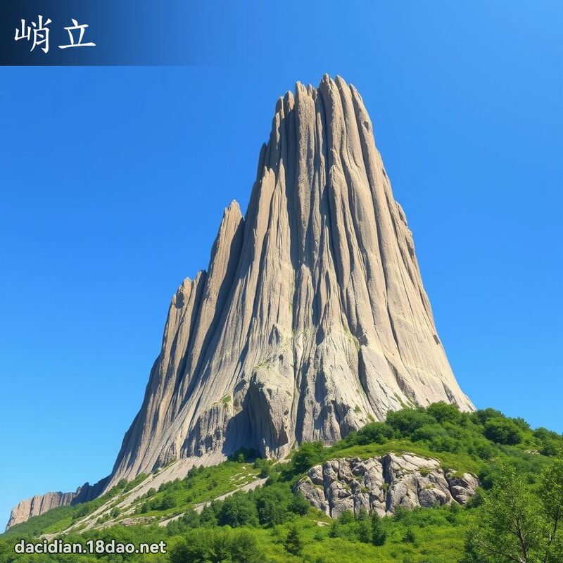 峭立 - 國語大辭典配圖
