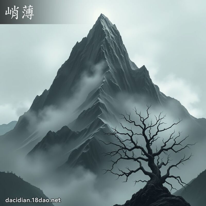 峭薄 - 国语大辞典配图