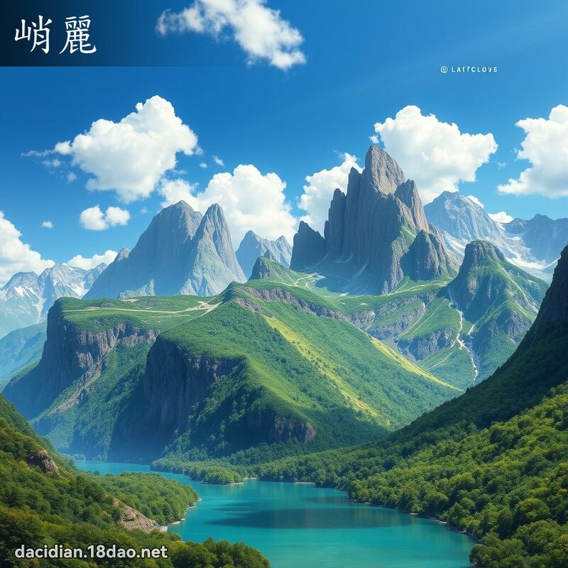 峭丽 - 国语大辞典配图