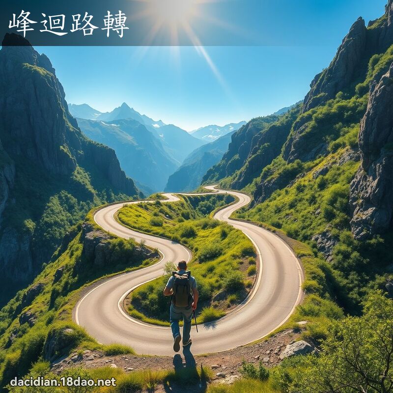 峰迴路轉 - 國語大辭典配圖