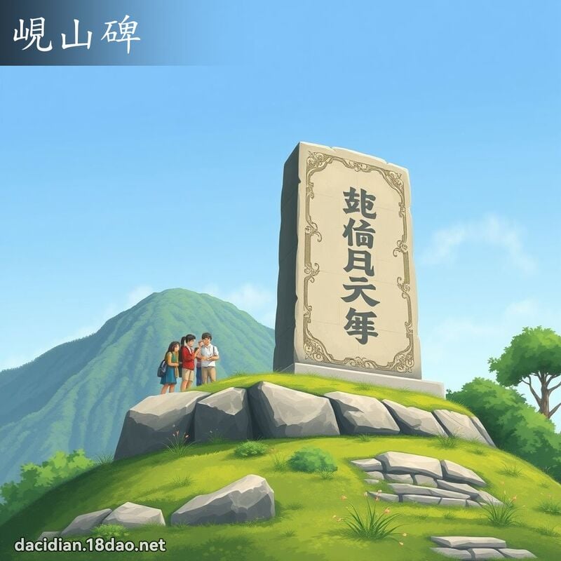 峴山碑 - 國語大辭典配圖
