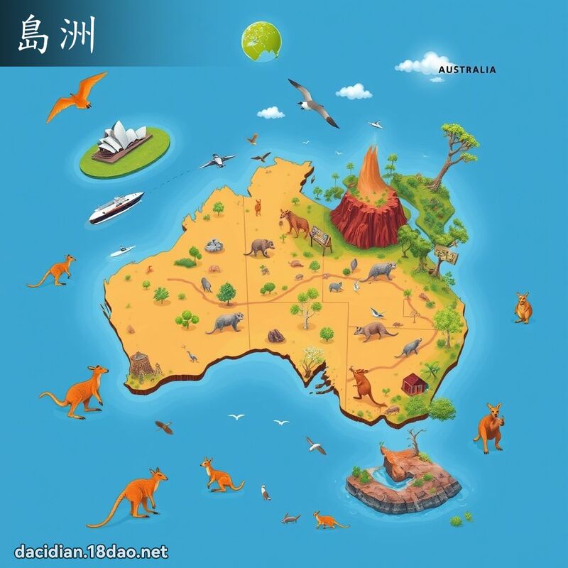 島洲 - 國語大辭典配圖