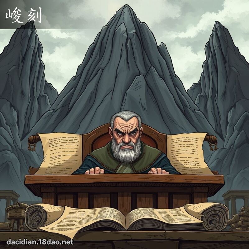 峻刻 - 国语大辞典配图