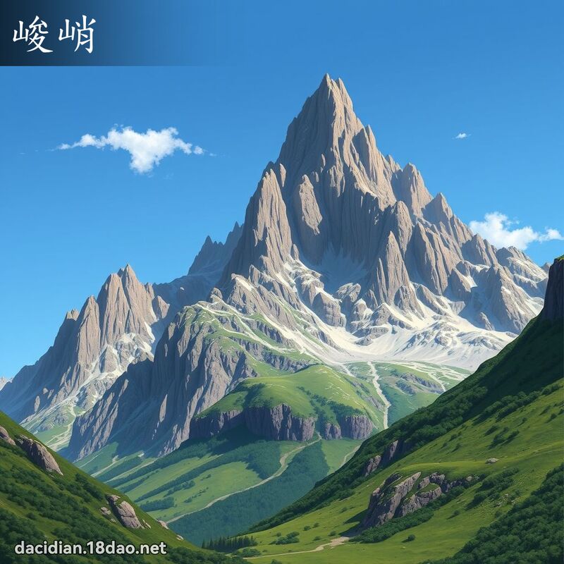 峻峭 - 國語大辭典配圖