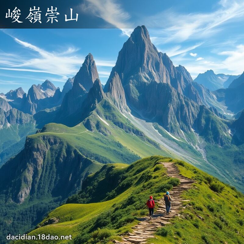 峻岭崇山 - 国语大辞典配图