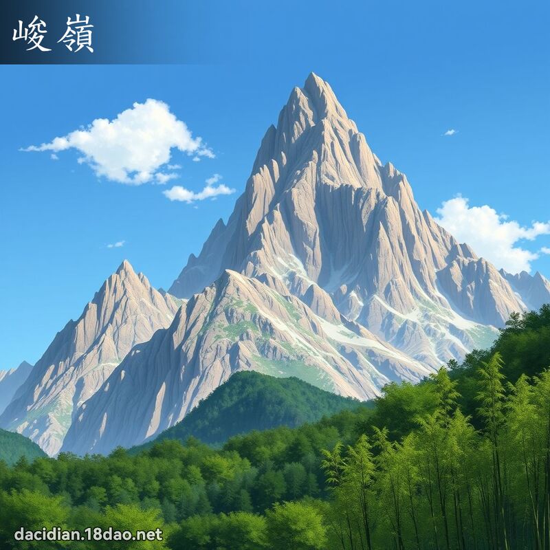 峻嶺 - 國語大辭典配圖