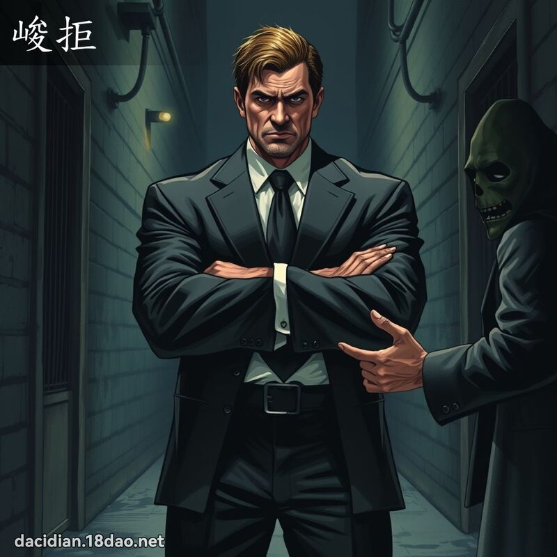 峻拒 - 國語大辭典配圖