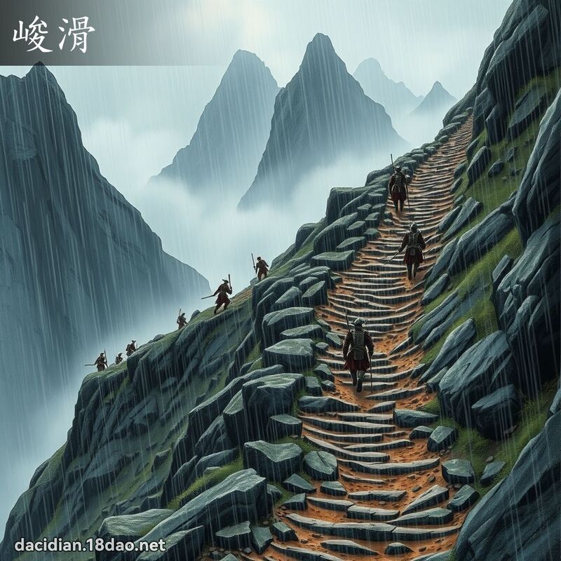 峻滑 - 國語大辭典配圖