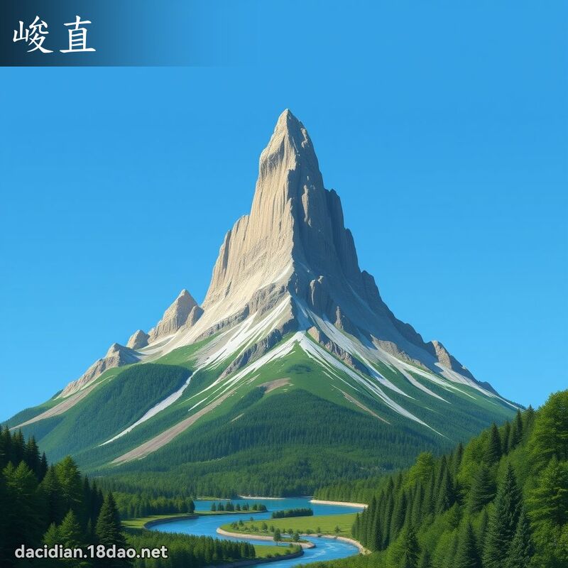 峻直 - 国语大辞典配图