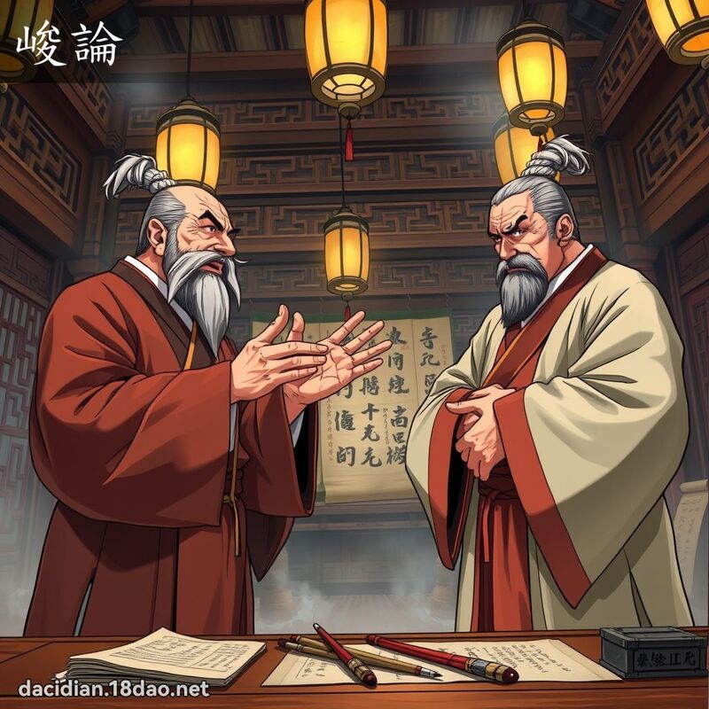 峻論 - 國語大辭典配圖
