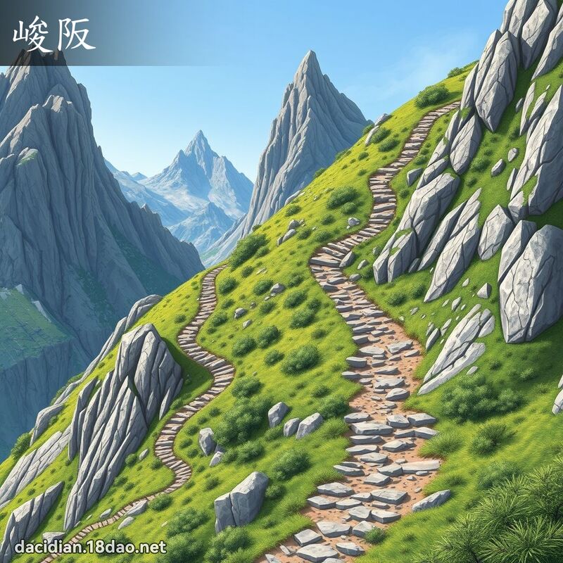 峻阪 - 國語大辭典配圖