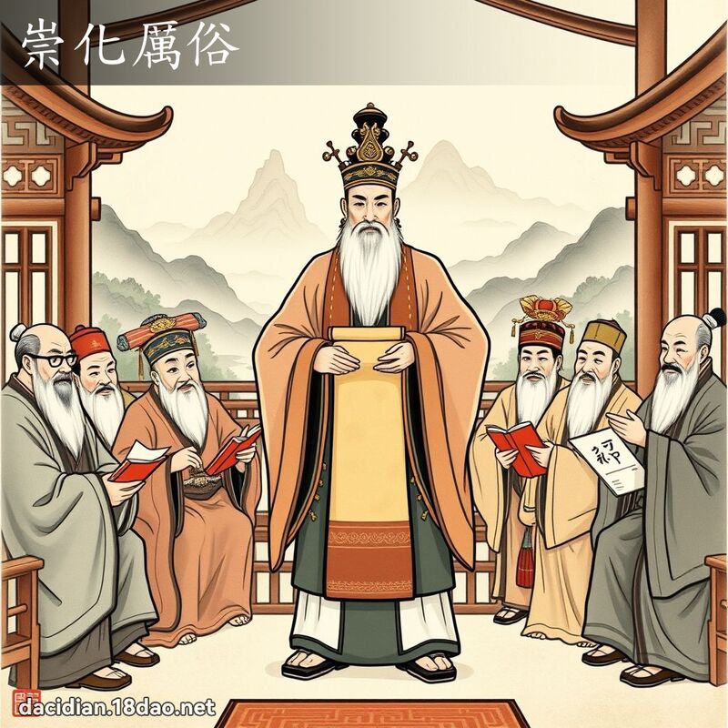 崇化厉俗 - 国语大辞典配图