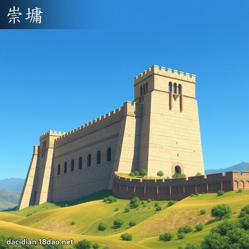 崇墉 - 国语大辞典配图