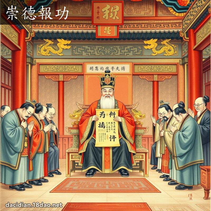 崇德报功 - 国语大辞典配图