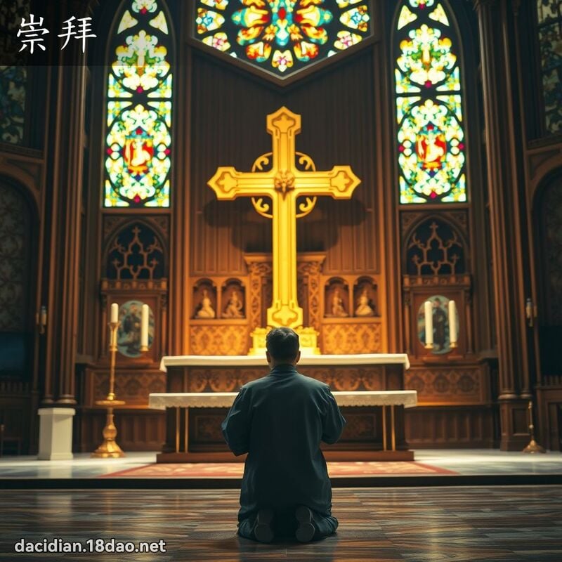 崇拜 - 国语大辞典配图