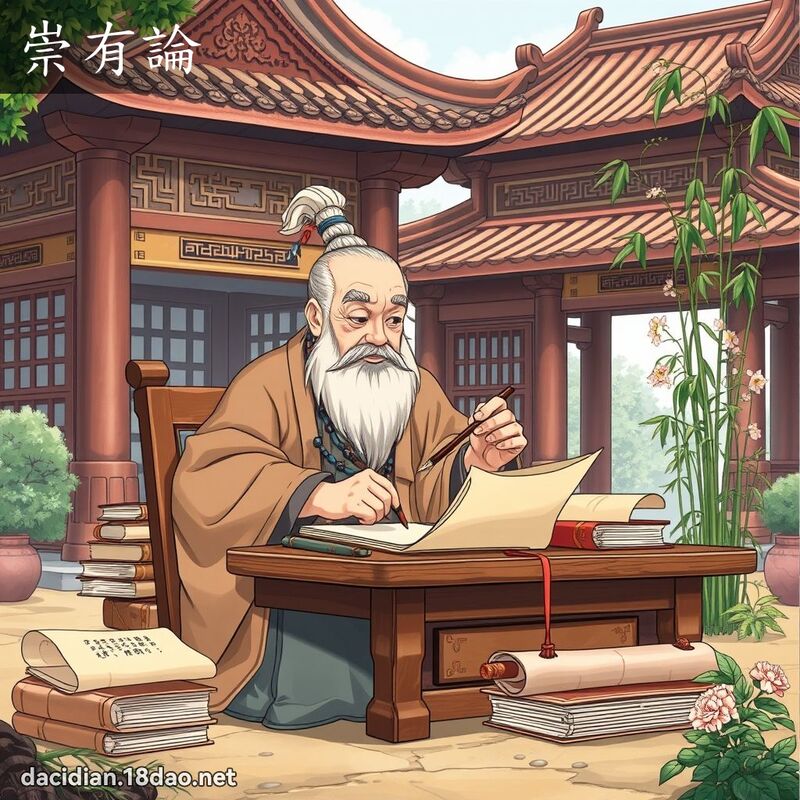 崇有論 - 國語大辭典配圖