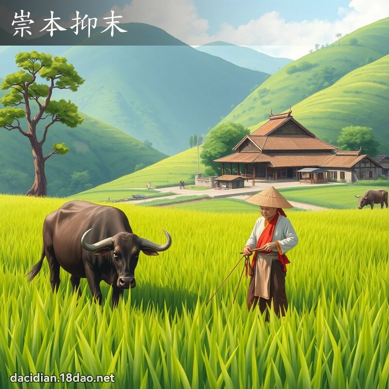 崇本抑末 - 国语大辞典配图