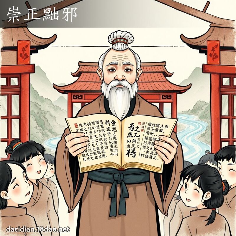 崇正黜邪 - 國語大辭典配圖