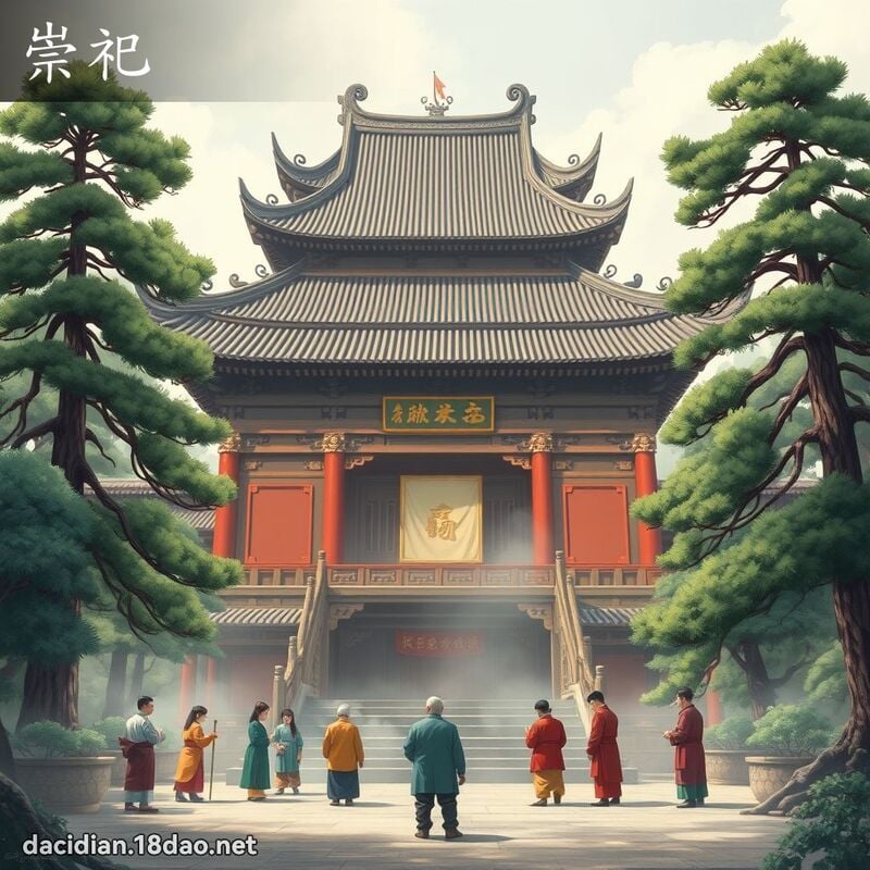 崇祀 - 国语大辞典配图
