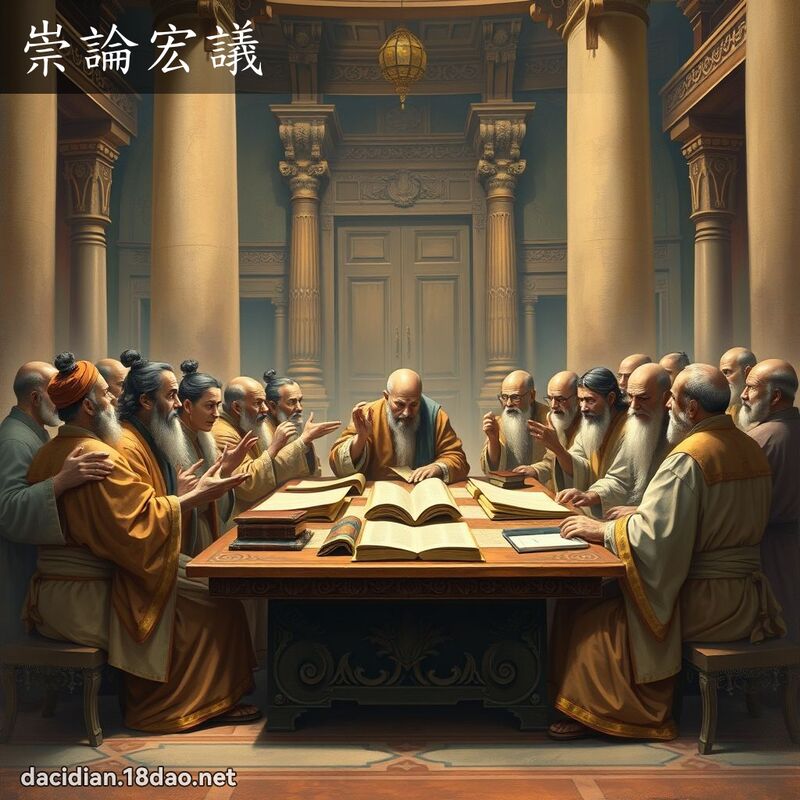 崇论宏议 - 国语大辞典配图