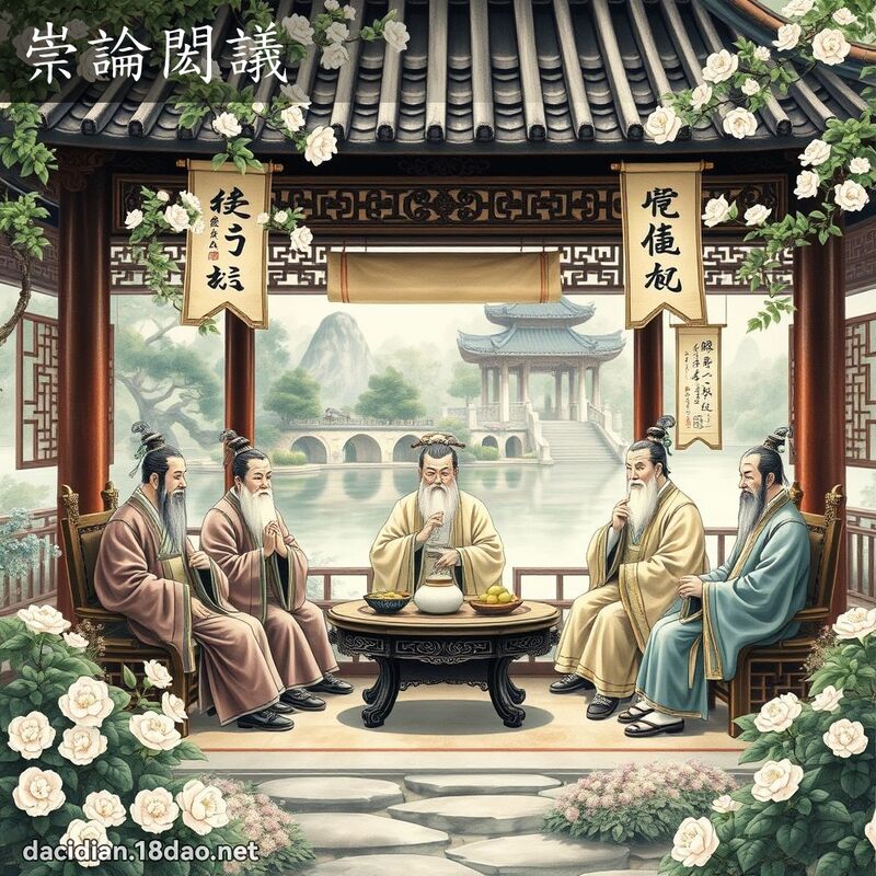 崇论閎议 - 国语大辞典配图