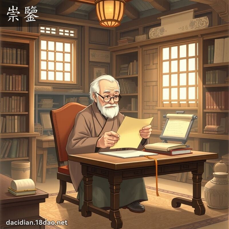 崇鉴 - 国语大辞典配图