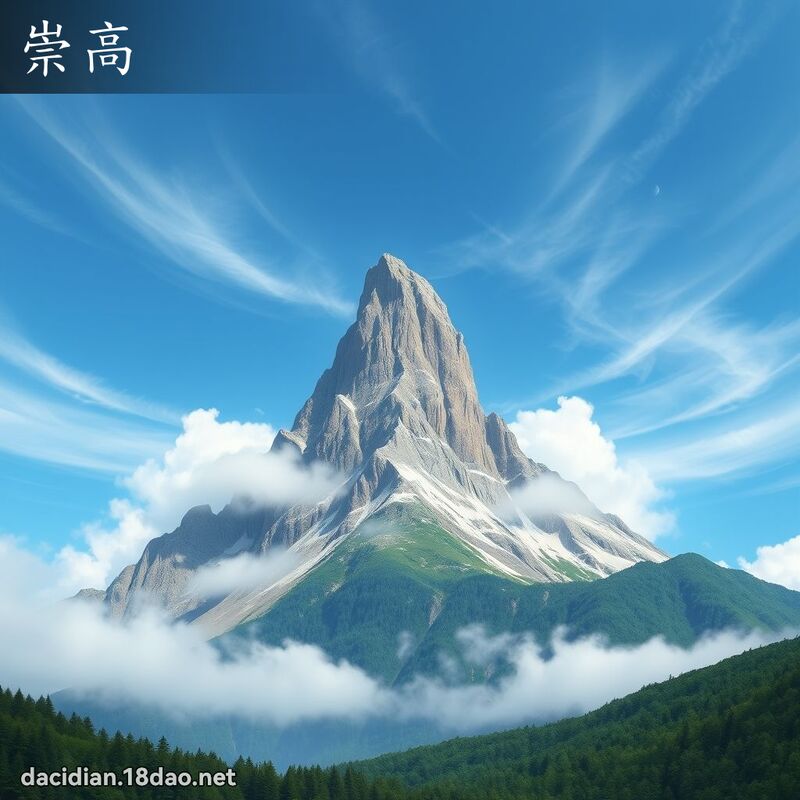 崇高 - 国语大辞典配图