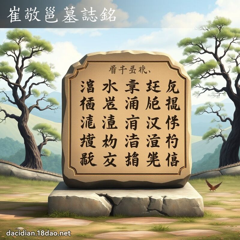 崔敬邕墓誌銘 - 國語大辭典配圖