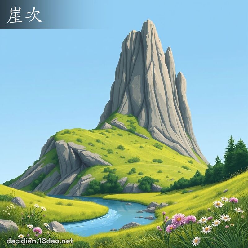 崖次 - 国语大辞典配图
