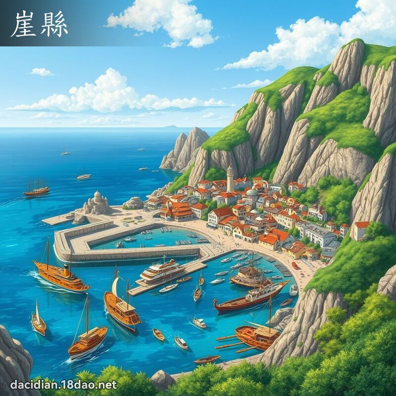 崖縣 - 國語大辭典配圖
