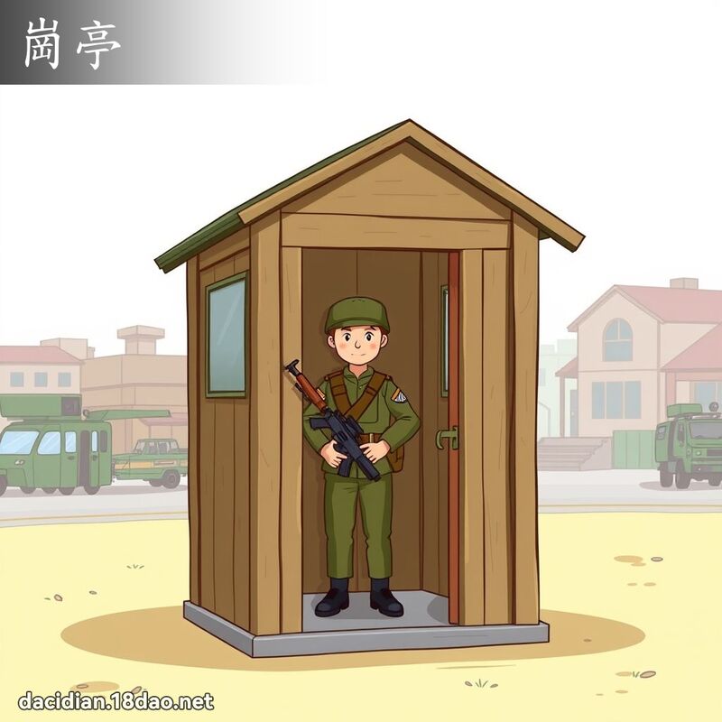 岗亭 - 国语大辞典配图