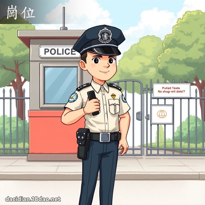 崗位 - 國語大辭典配圖