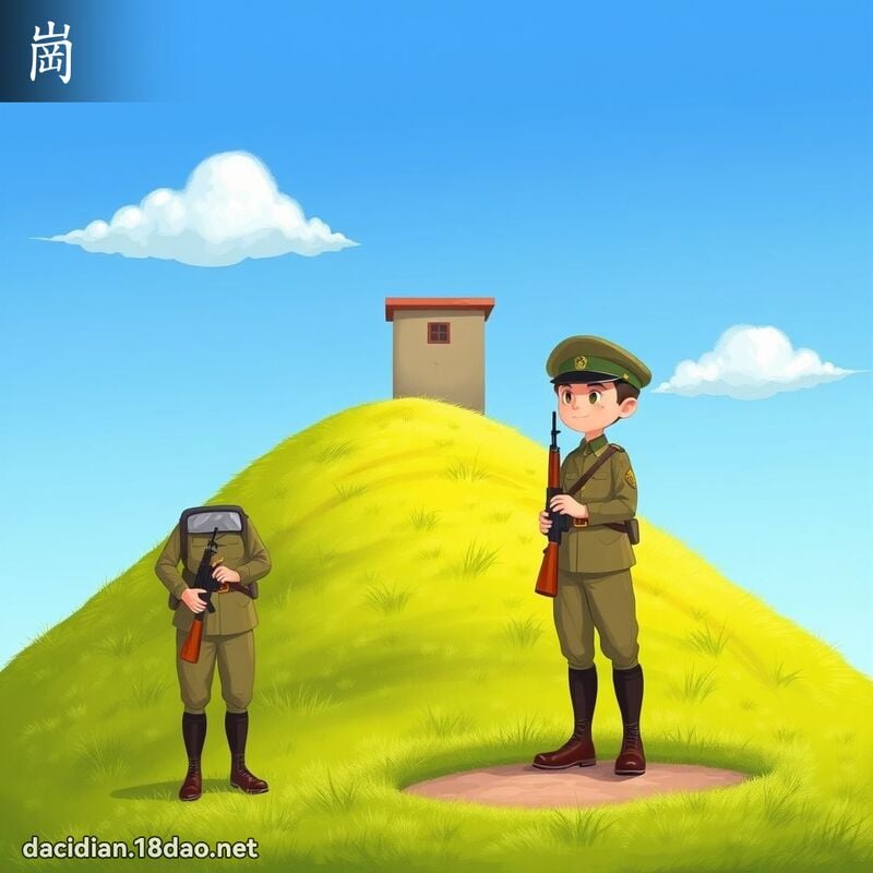 漢字: 崗 (多音字)