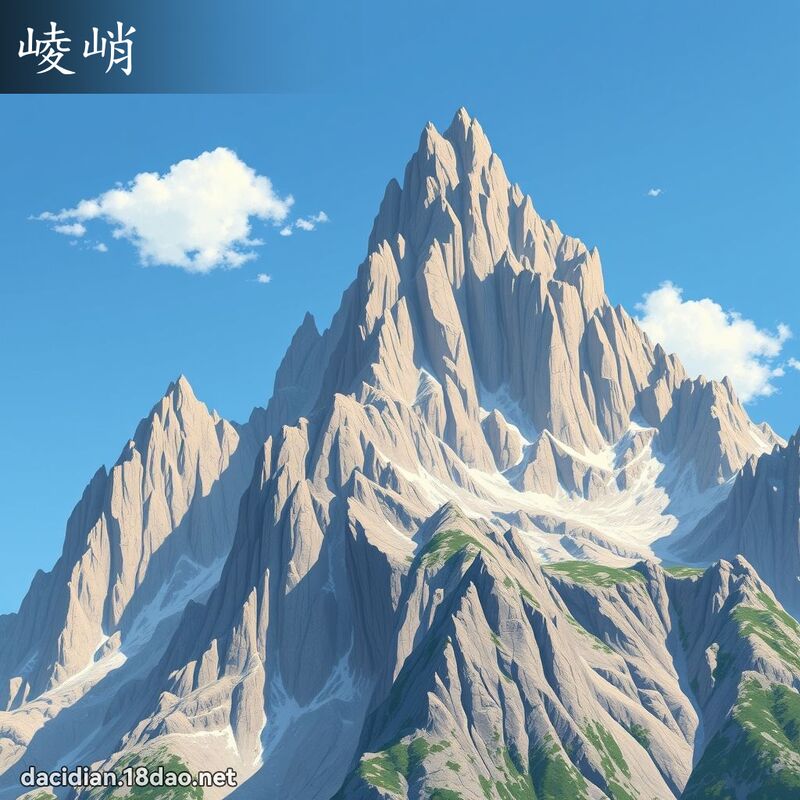 崚峭 - 國語大辭典配圖
