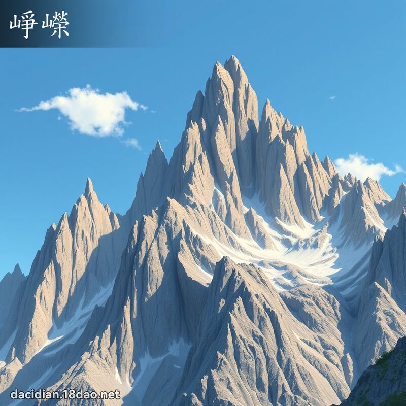 崢嶸 - 國語大辭典配圖