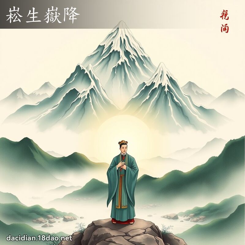 崧生嶽降 - 國語大辭典配圖