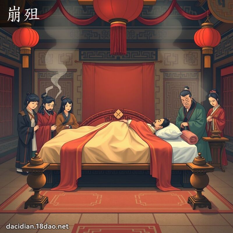 崩殂 - 國語大辭典配圖