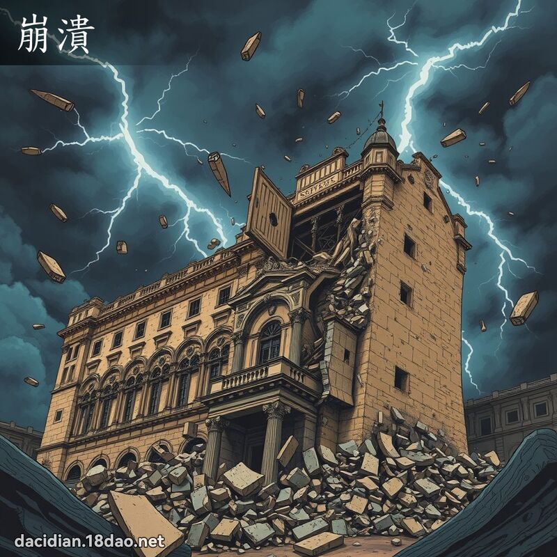 崩溃 - 国语大辞典配图
