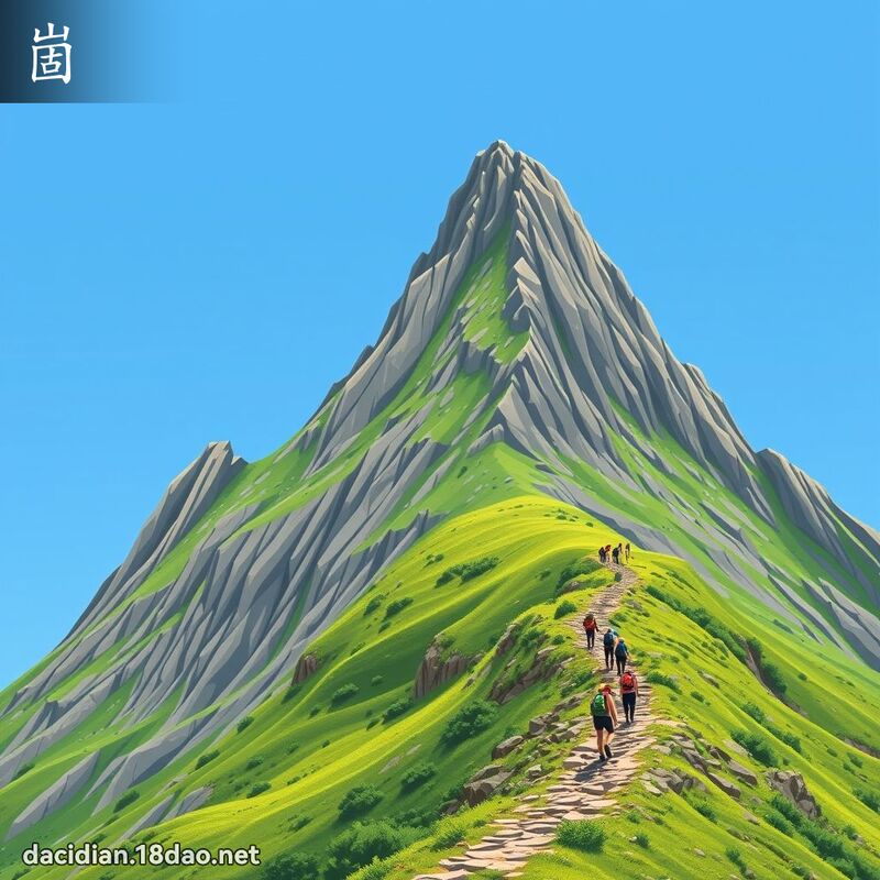 崮 - 國語大辭典配圖