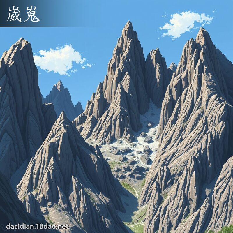 崴嵬 - 国语大辞典配图