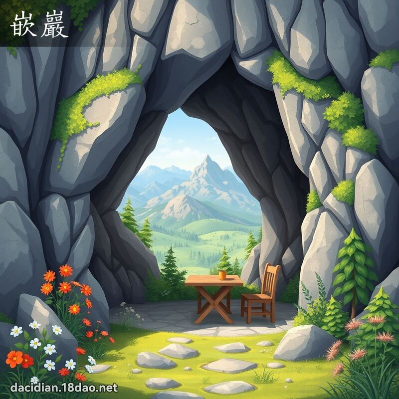 嵌巖 - 國語大辭典配圖